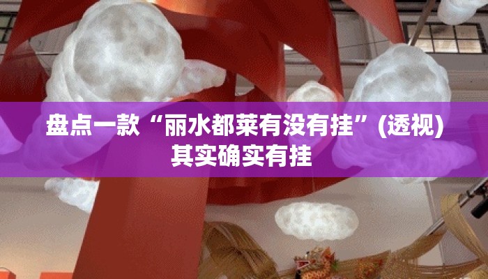 盘点一款“丽水都莱有没有挂”(透视)其实确实有挂 