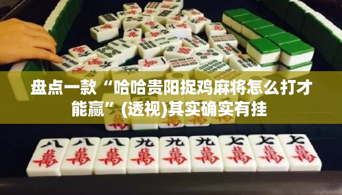 盘点一款“哈哈贵阳捉鸡麻将怎么打才能赢”(透视)其实确实有挂 