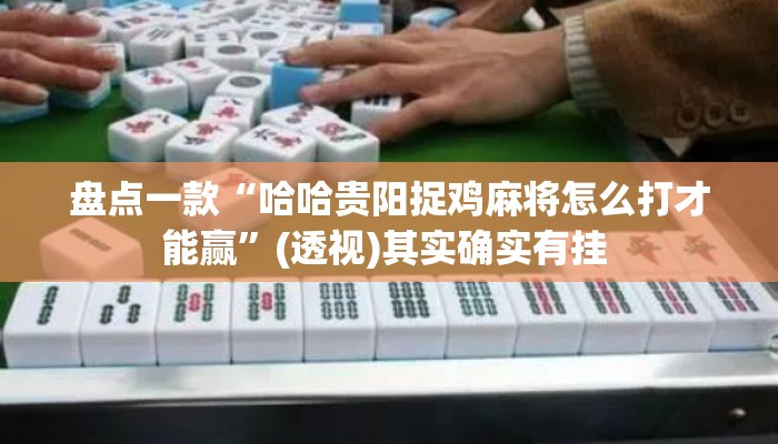 盘点一款“哈哈贵阳捉鸡麻将怎么打才能赢	”(透视)其实确实有挂 