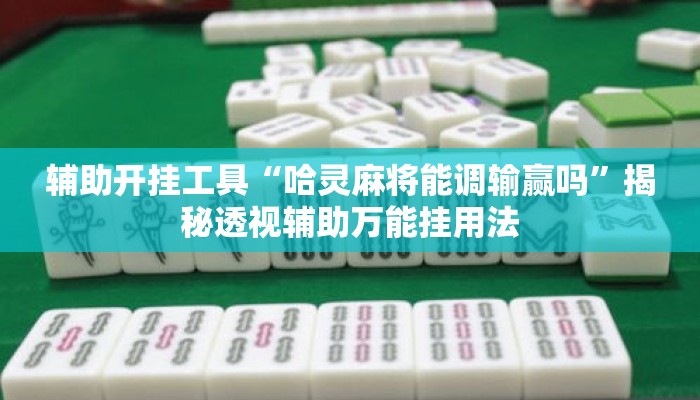 辅助开挂工具“哈灵麻将能调输赢吗”揭秘透视辅助万能挂用法