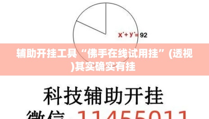 辅助开挂工具“佛手在线试用挂	”(透视)其实确实有挂 