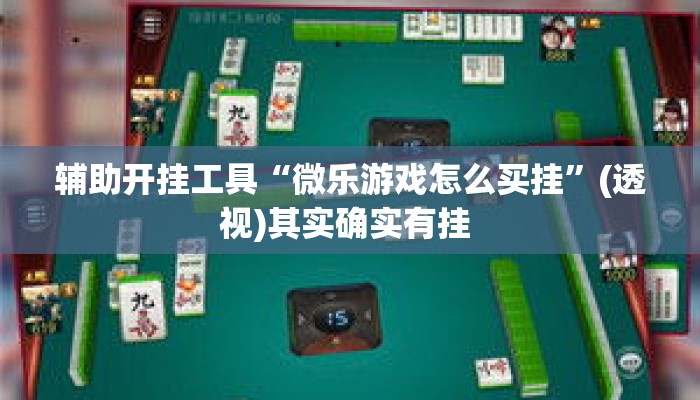 辅助开挂工具“微乐游戏怎么买挂”(透视)其实确实有挂 