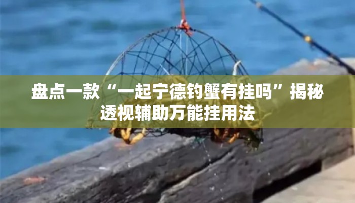盘点一款“一起宁德钓蟹有挂吗	”揭秘透视辅助万能挂用法