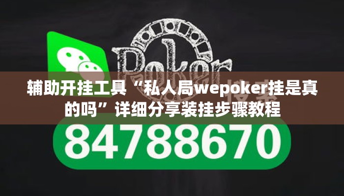 辅助开挂工具“私人局wepoker挂是真的吗	”详细分享装挂步骤教程