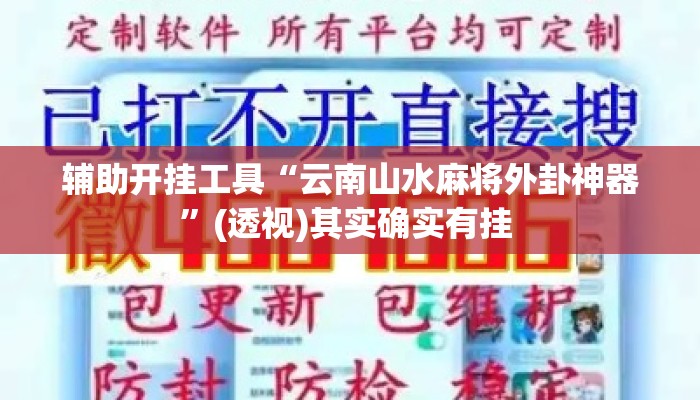 辅助开挂工具“云南山水麻将外卦神器	”(透视)其实确实有挂 