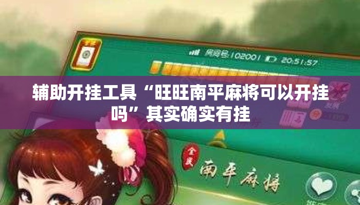 辅助开挂工具“旺旺南平麻将可以开挂吗	”其实确实有挂