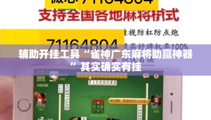 辅助开挂工具“雀神广东麻将助赢神器	”其实确实有挂