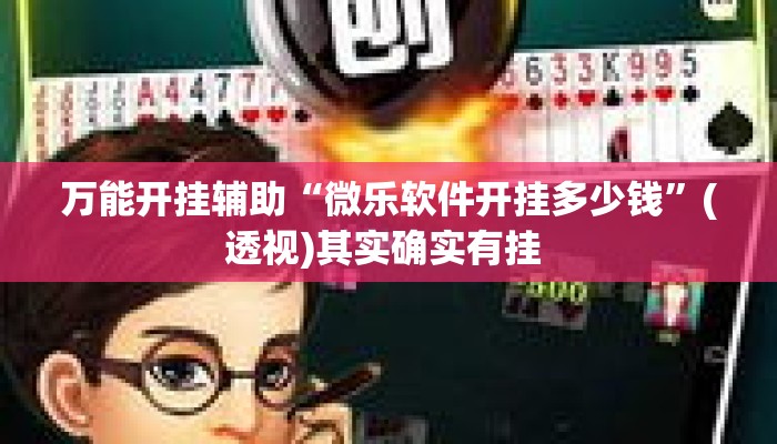 万能开挂辅助“微乐软件开挂多少钱”(透视)其实确实有挂 