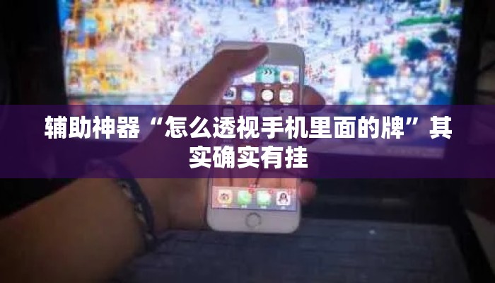 辅助神器“怎么透视手机里面的牌	”其实确实有挂