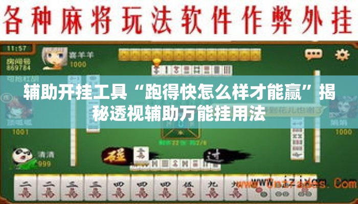 辅助开挂工具“跑得快怎么样才能赢	”揭秘透视辅助万能挂用法