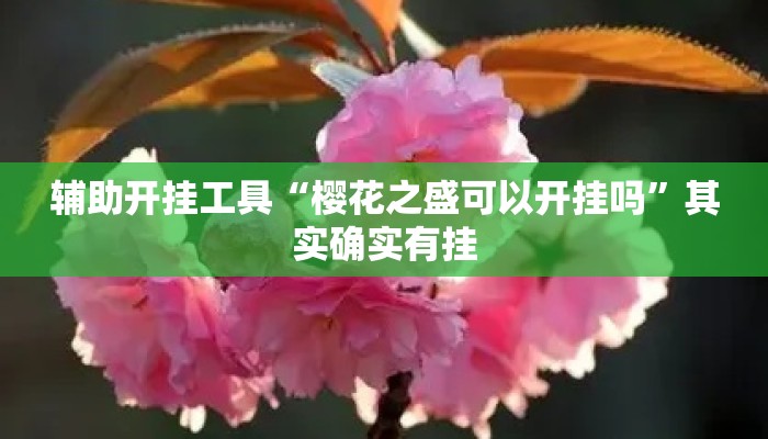 辅助开挂工具“樱花之盛可以开挂吗	”其实确实有挂