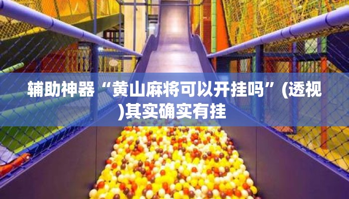 辅助神器“黄山麻将可以开挂吗”(透视)其实确实有挂 