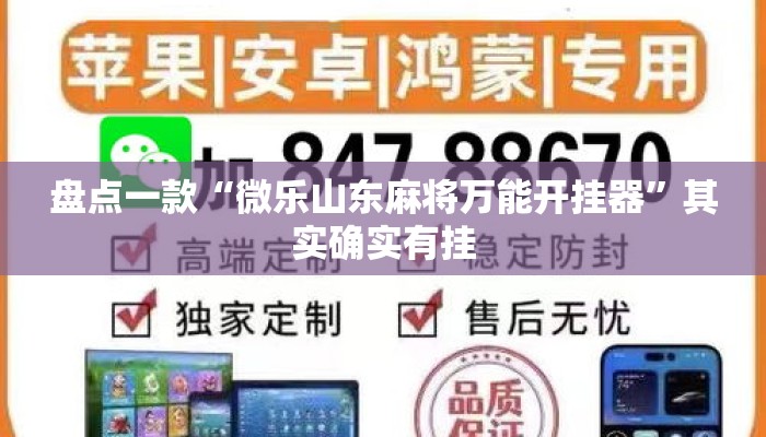 盘点一款“微乐山东麻将万能开挂器	”其实确实有挂