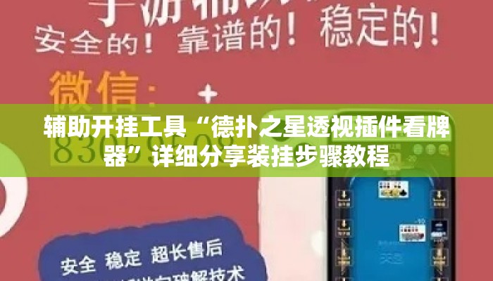 辅助开挂工具“德扑之星透视插件看牌器”详细分享装挂步骤教程