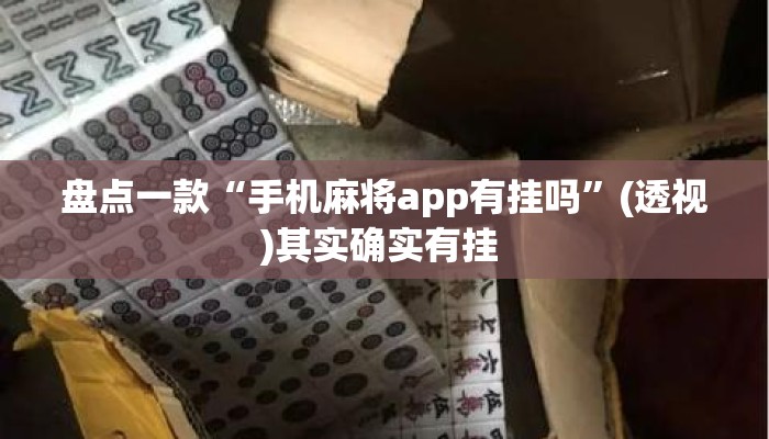 盘点一款“手机麻将app有挂吗”(透视)其实确实有挂 