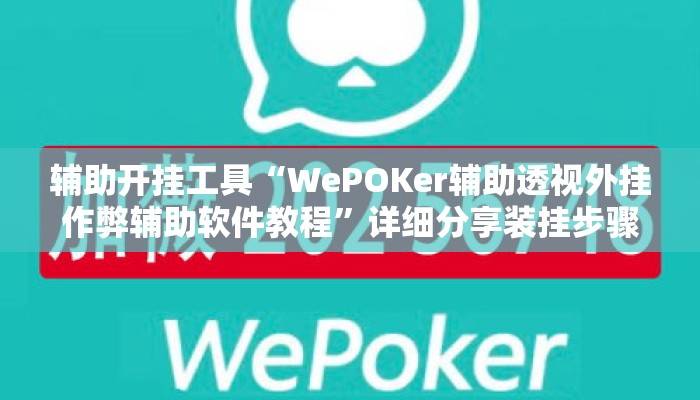 辅助开挂工具“WePOKer辅助透视外挂作弊辅助软件教程	”详细分享装挂步骤教程