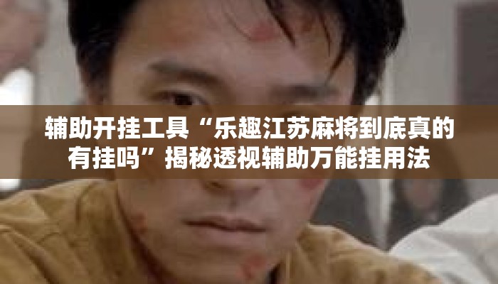辅助开挂工具“乐趣江苏麻将到底真的有挂吗”揭秘透视辅助万能挂用法