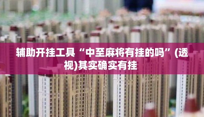 辅助开挂工具“中至麻将有挂的吗”(透视)其实确实有挂 