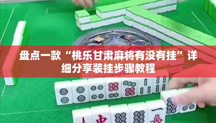 盘点一款“桃乐甘肃麻将有没有挂	”详细分享装挂步骤教程