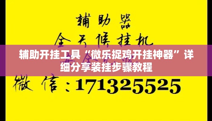 辅助开挂工具“微乐捉鸡开挂神器”详细分享装挂步骤教程