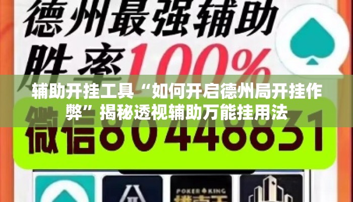 辅助开挂工具“如何开启德州局开挂作弊	”揭秘透视辅助万能挂用法