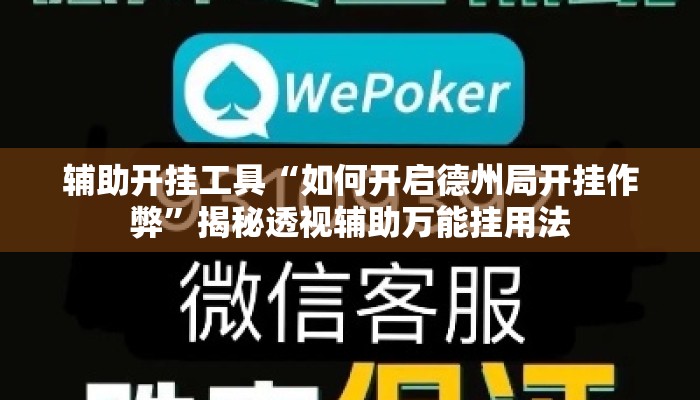 辅助开挂工具“如何开启德州局开挂作弊”揭秘透视辅助万能挂用法