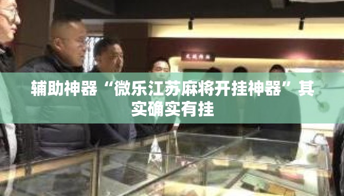 辅助神器“微乐江苏麻将开挂神器”其实确实有挂