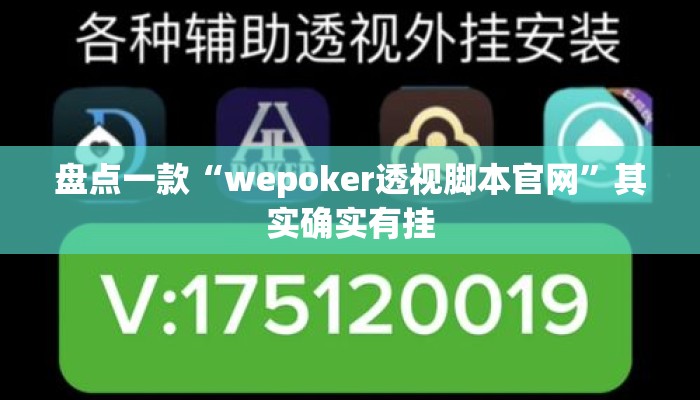 盘点一款“wepoker透视脚本官网”其实确实有挂
