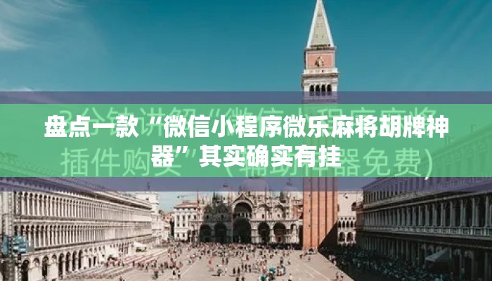 盘点一款“微信小程序微乐麻将胡牌神器	”其实确实有挂