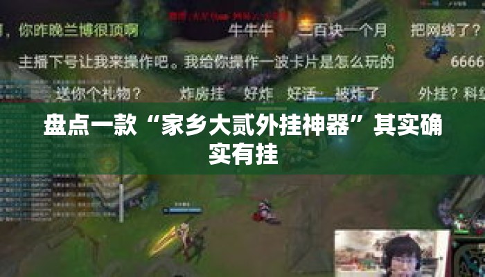 盘点一款“家乡大贰外挂神器”其实确实有挂